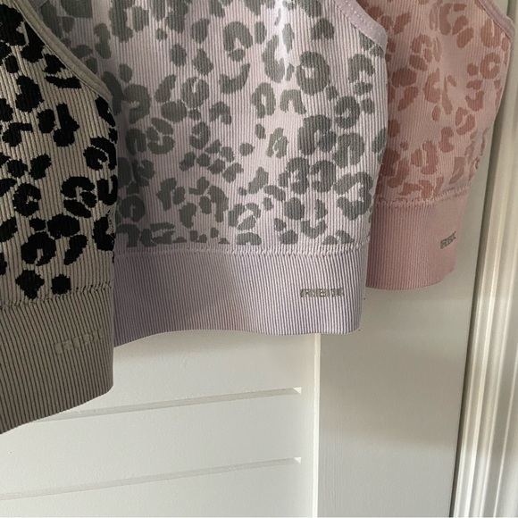 RBX Leopard Print Sports Bras Black Purple Pink Set of 3 Size XL - Picture 4 of 13